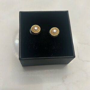Dior Gold and Pearl Earrings